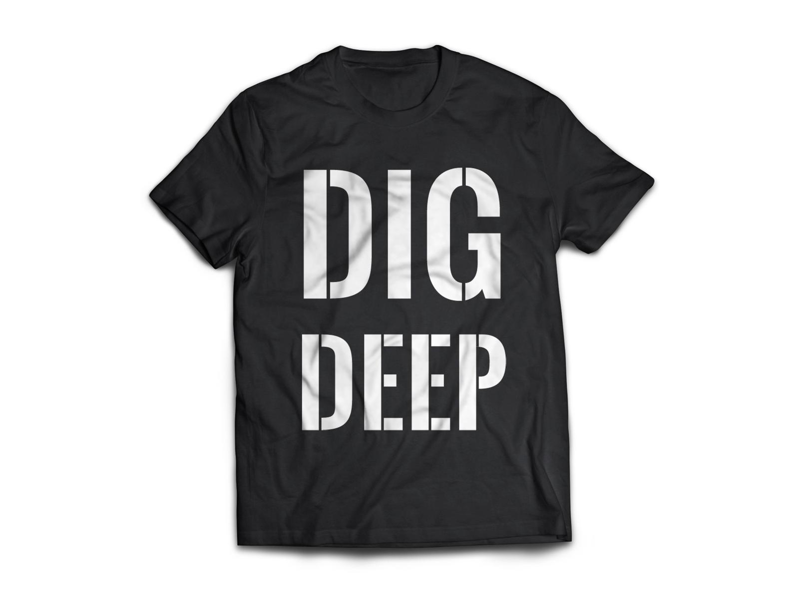 Dig Deep Tee — Black